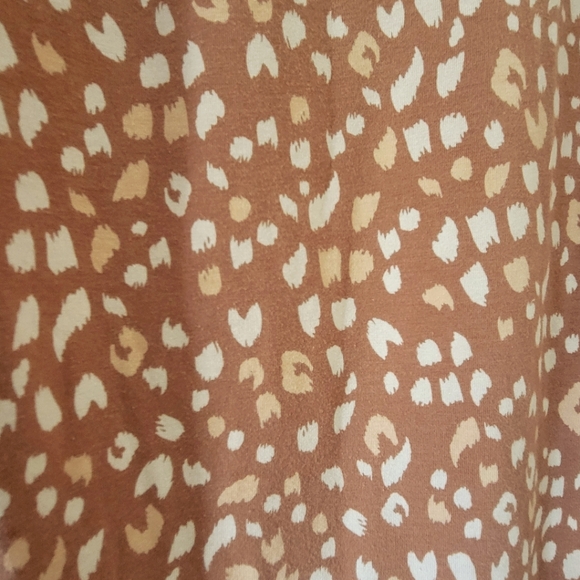 Isabel Maternity Animal Print Midi Dress Size Medium - Picture 4 of 5